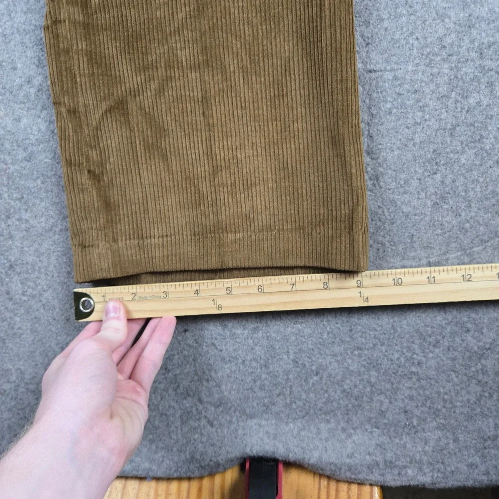 Vintage Levi's Sta-Prest Slacks Young Men 34x30 Brown Corduroy Pants Flare 70s